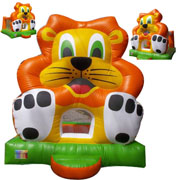 inflatable lion bouncer cartoons
